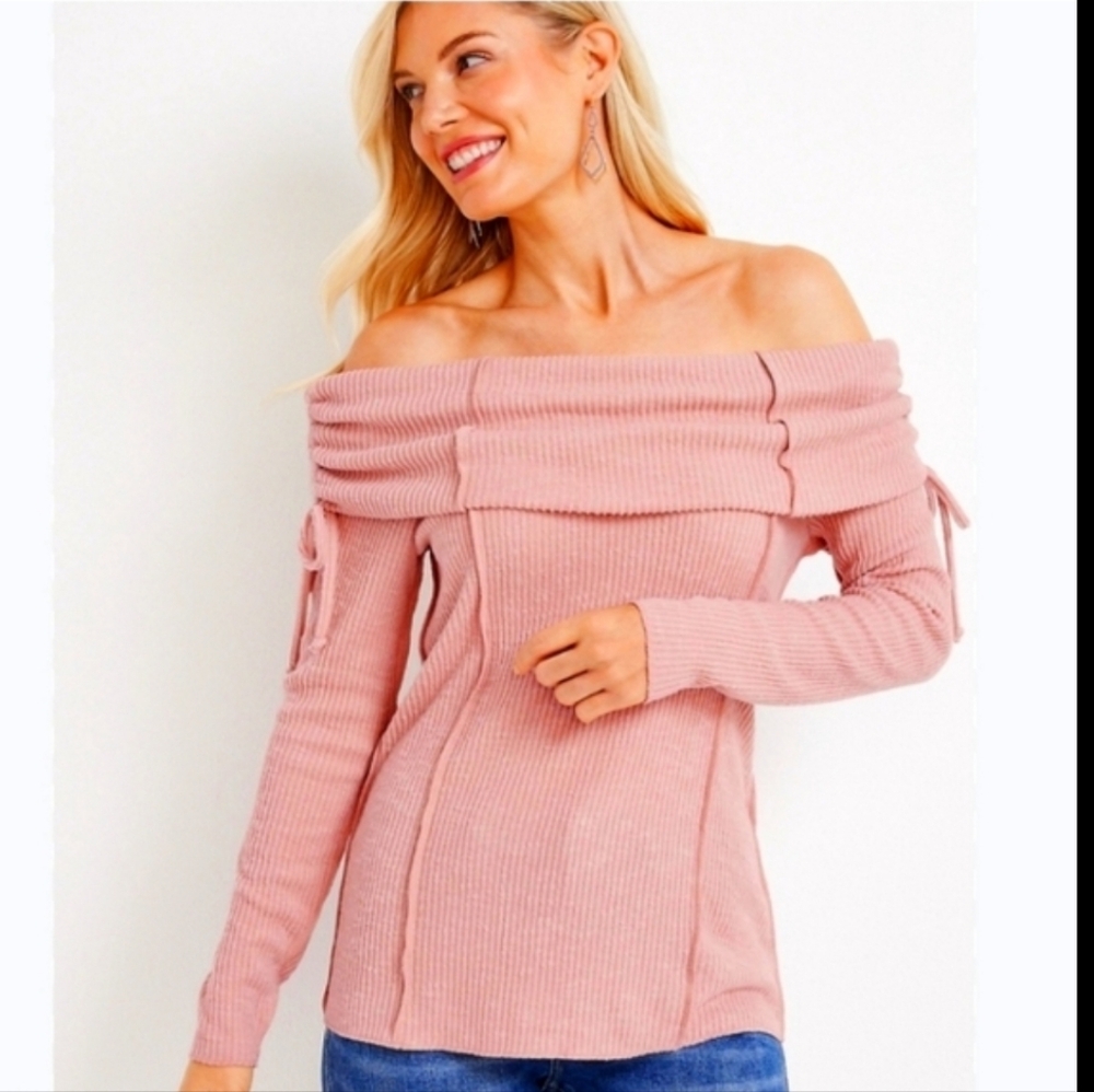MAURICES Fairycore Ribbed Cowl Neck XXL